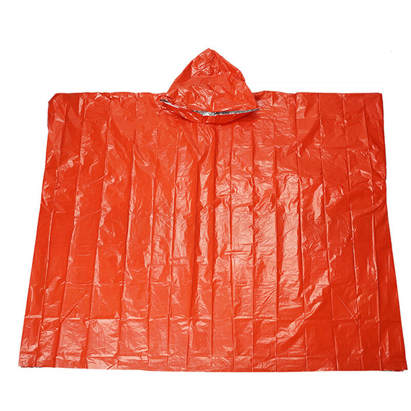 

Aotu al aire espesado Impermeable emergencia Emergencia termica e impermeable Capa portatil Poncho AT9052, Naranja