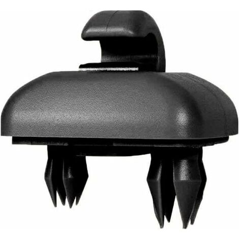 Aougo – Crochet support d'attache pour pare-soleil noir – Compatible Audi A1 A3 A4 A5 Q3 Q5 – Plastique ABS – Installation facile