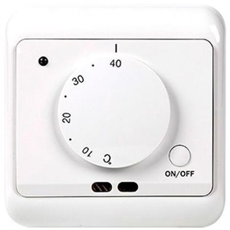 Aougo – Thermostat de chauffage au sol AC 230V 50/60Hz 16A – Régulateur de température avec capteur intégré – Compatible chauffage automatique