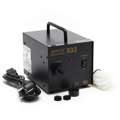 AOYUE 933 - Extractor humos de soldadura con elementos filtrantes para estación de soldadura