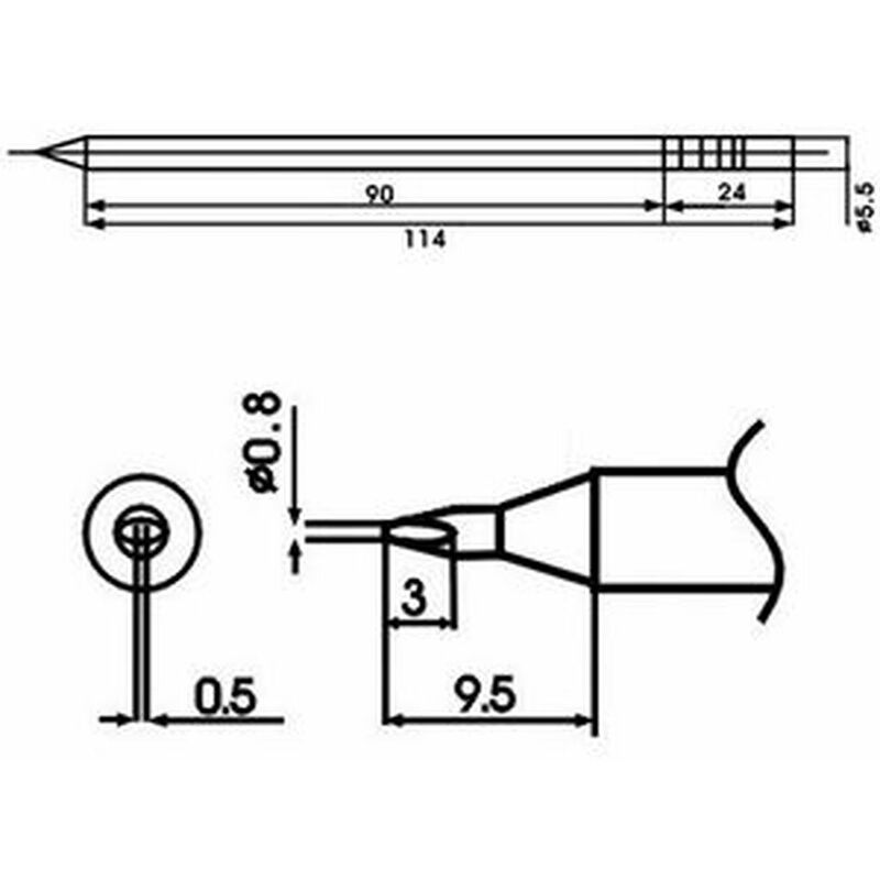 

Aoyue - LF-08D Punta soldador con resistencia incluida