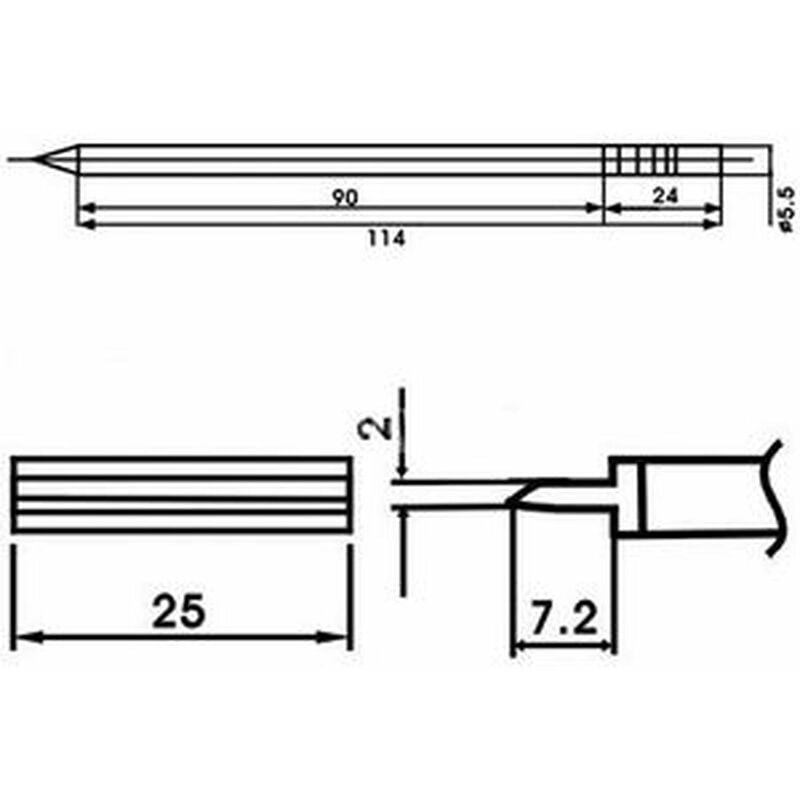 

LF-1403 Punta soldador con resistencia incluida - Aoyue