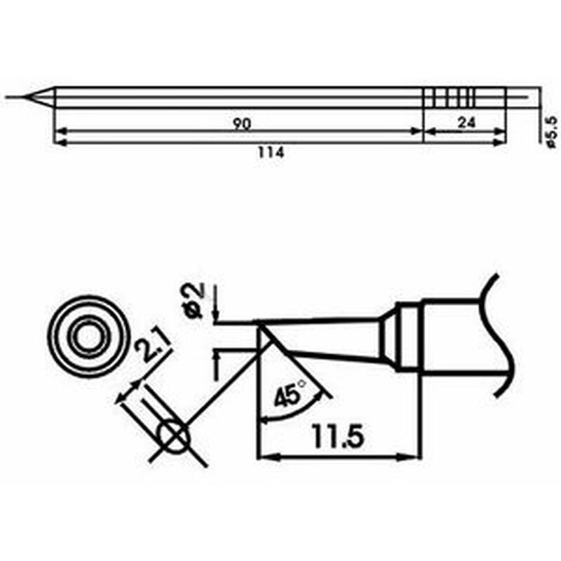 

LF-2BC Punta soldador con resistencia incluida - Aoyue