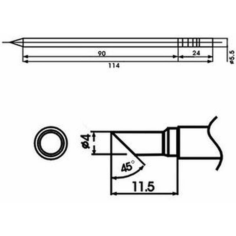 

LF-4C Punta soldador con resistencia incluida - Aoyue