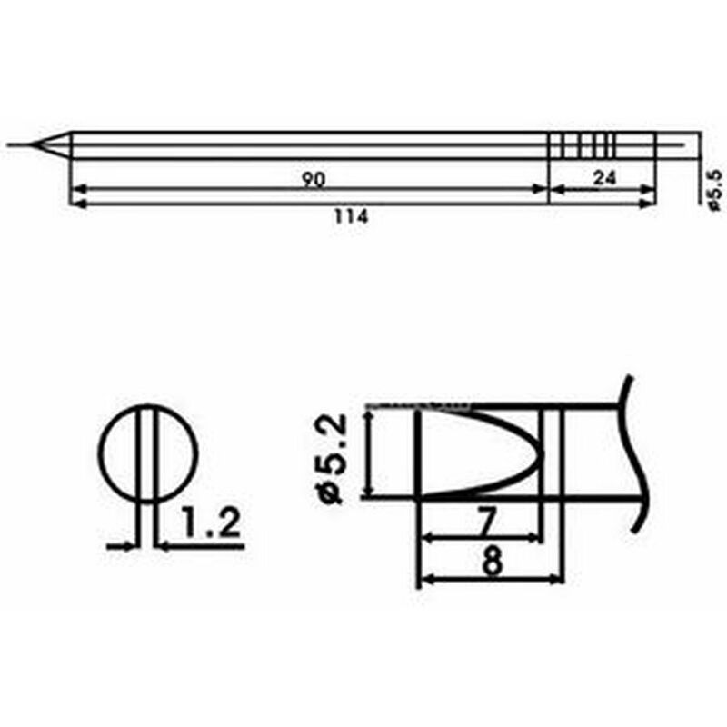 

LF-52D Punta soldador con resistencia incluida - Aoyue