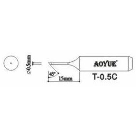AOYUE T0,5C REPUESTO PUNTA SOLDADOR