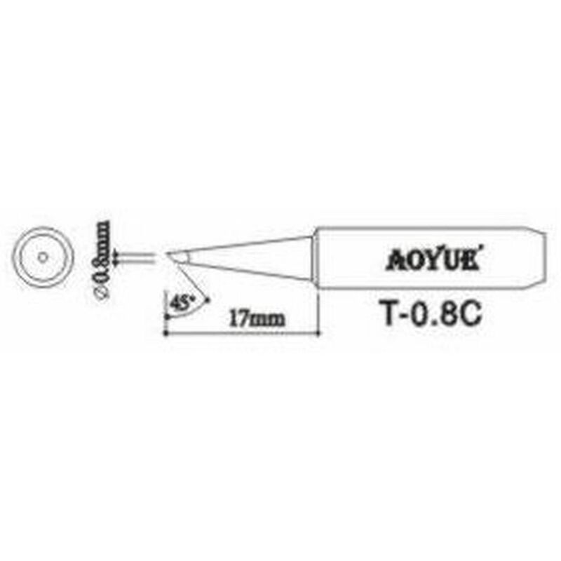 

Aoyue T0,8C Repuesto Punta Soldador