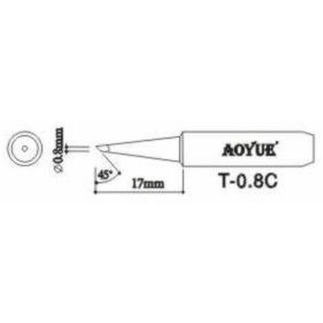 AOYUE T0,8C REPUESTO PUNTA SOLDADOR