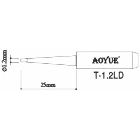AOYUE T1,2LD REPUESTO PUNTA SOLDADOR