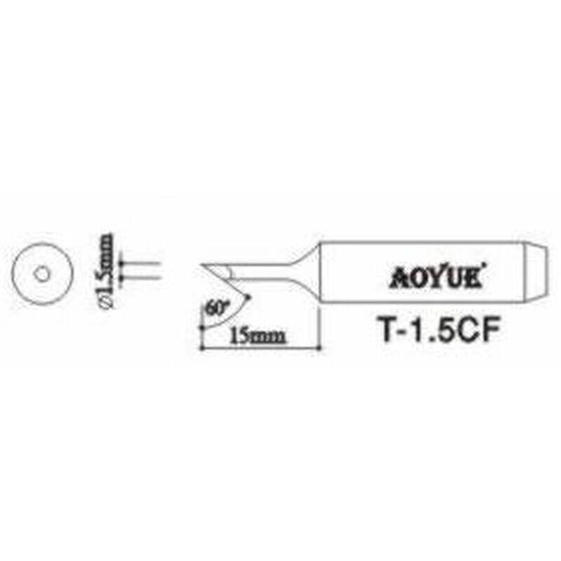 AOYUE T1,5CF Repuesto punta soldador