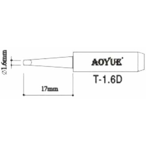 AOYUE T1,6D Repuesto punta soldador