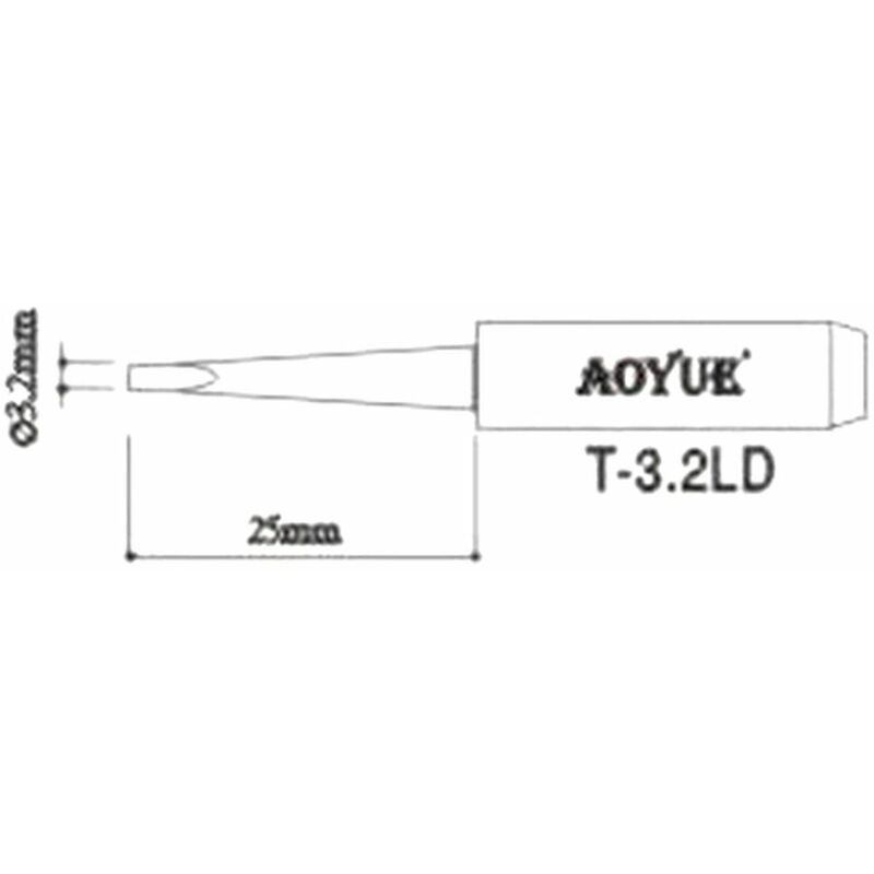 Aoyue - T3,2LD repuesto punta soldador