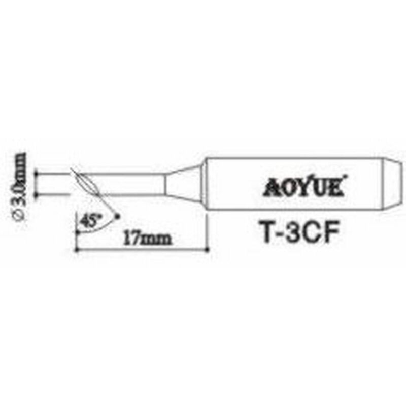 

T3CF Repuesto punta soldador - Aoyue