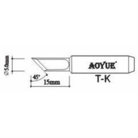 AOYUE TK Repuesto punta soldador