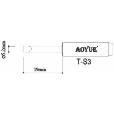 AOYUE TS3 repuesto punta soldador