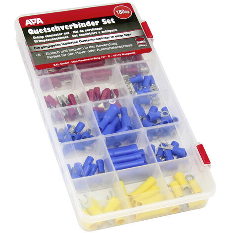 APA 29104 Quetschverbinder-Sortiment 0.25 mm² 6.6 mm²  1 St.