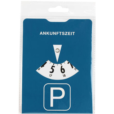 APA Parkscheibe blau Karton Parkplatz