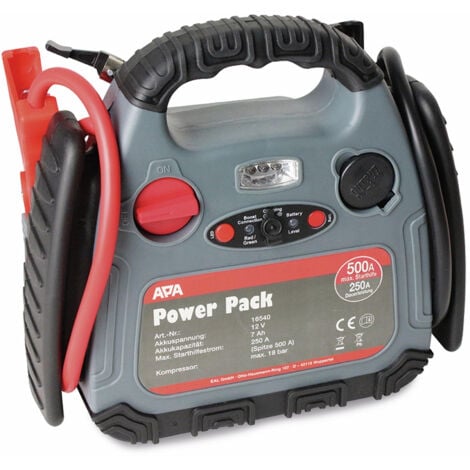 EUFAB APA Starthilfegerät 16540, 500 A, inkl. Kompressor 18 bar