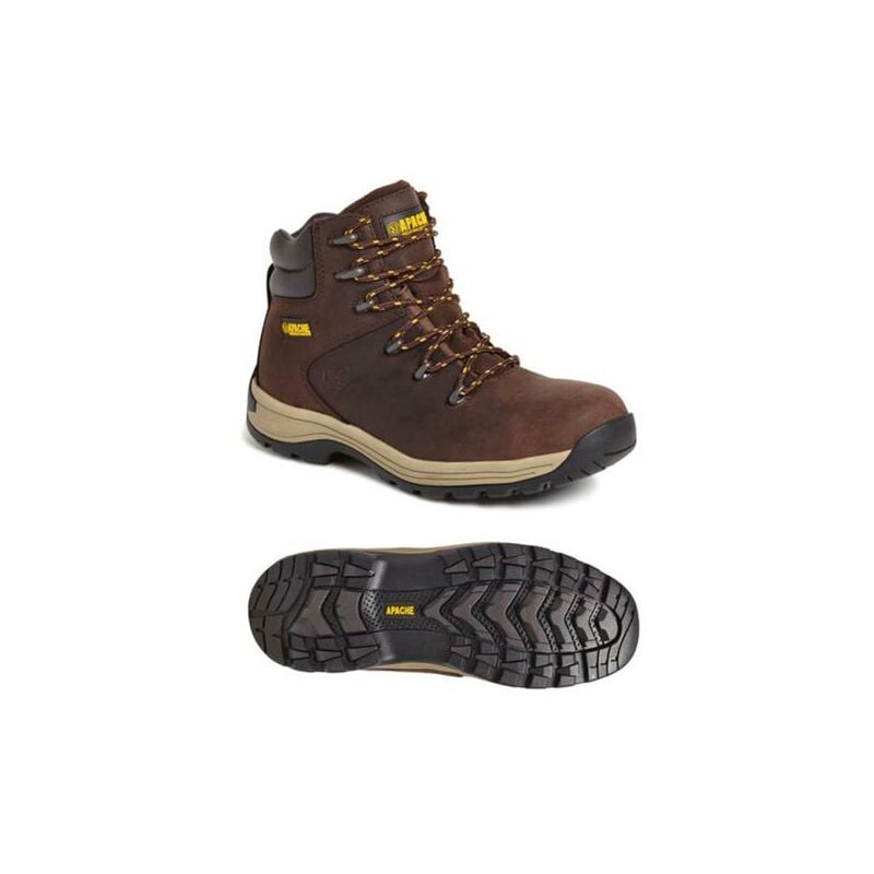 AP315CM brown safety boots UK11 - , - Apache
