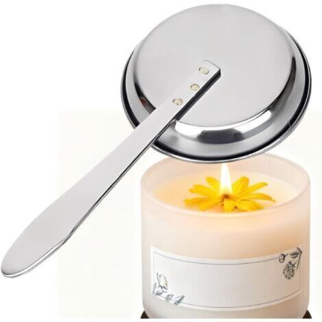 Apagavelas de acero inoxidable con mango largo: herramienta portátil y resistente al calor, ideal para el hogar, acampadas y fogatas.