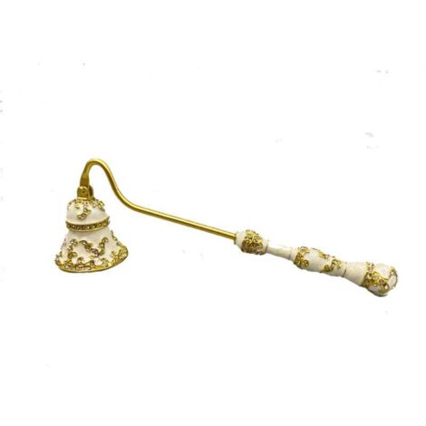 Apagavelas retro KZQ, apagavelas de metal, herramienta para apagar velas, 19 x 4,2 x 5,6 cm