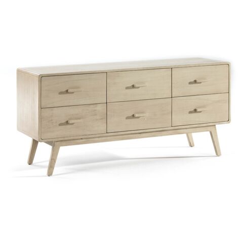 Aparador 160X50X75 Madera Blanco Velado