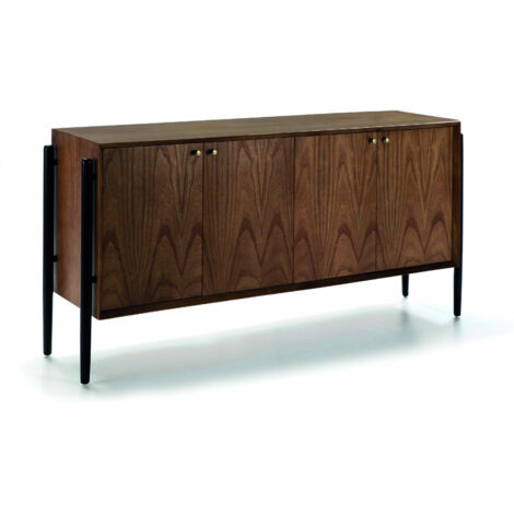 Aparador 180X45X90 Madera Mindi Marron/Negro