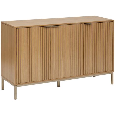 Aparador 3 puertas tasso 120cm de ancho efecto madera natural - 5five