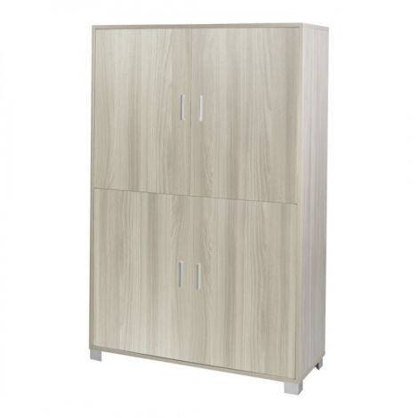 Aparador 4 puertas moderno mueble de almacenaje para salón Maray - Olmo