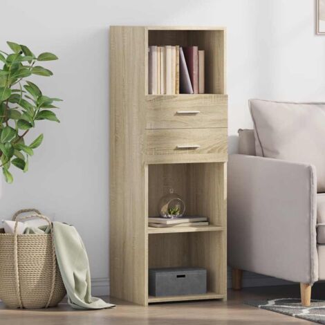 Aparador alto madera de ingeniería roble  40x42,5x124 cm