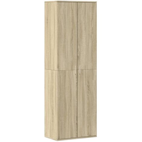 Aparador alto madera de ingeniería roble Sonoma 60x35x180 cm vidaXL