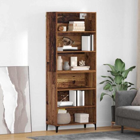 Aparador alto Madera envejecida 69,5 x 34 x 180 cm