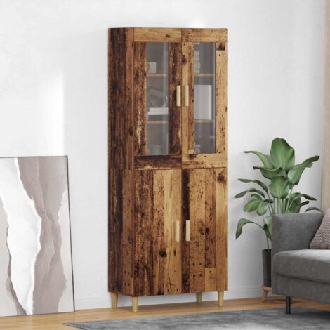 Aparador alto Madera envejecida 69,5 x 34 x 180 cm