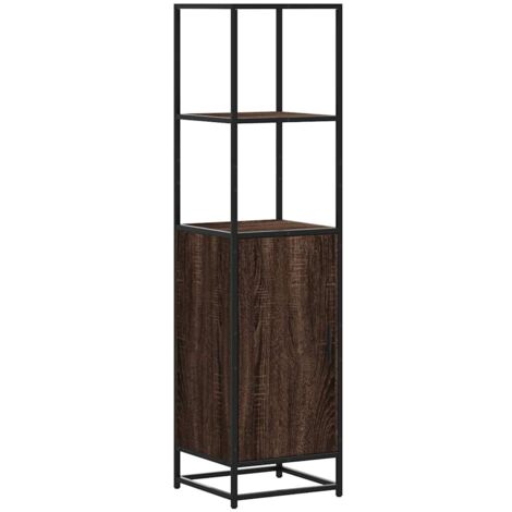 Aparador alto madera ingeniería marrón roble 35,5x35x139cm vidaXL
