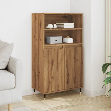 Aparador alto madera ingeniería roble artisian 60x36x110 cm vidaXL
