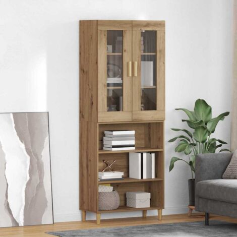 Aparador alto Roble artesanal 69,5 x 34 x 180 cm