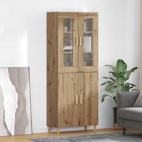 Aparador alto Roble artesanal 69,5 x 34 x 180 cm