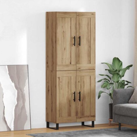 Aparador alto Roble artesanal 69,5 x 34 x 180 cm