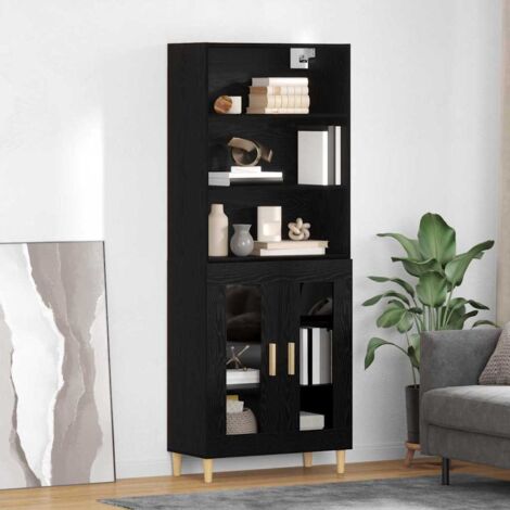 Aparador alto Roble Negro 69,5 x 32,5 x 180 cm