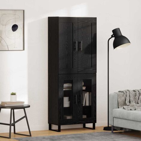 Aparador alto Roble Negro 69,5 x 34 x 180 cm