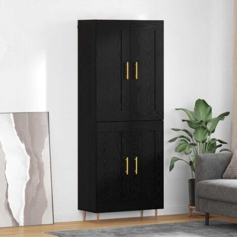 Aparador alto Roble Negro 69,5 x 34 x 180 cm