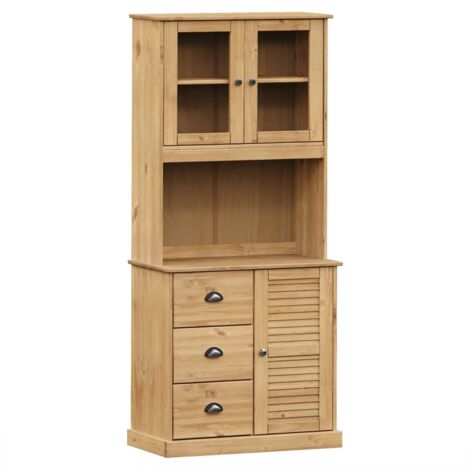Aparador alto VIGO madera maciza de pino 78x40x175 cm vidaXL