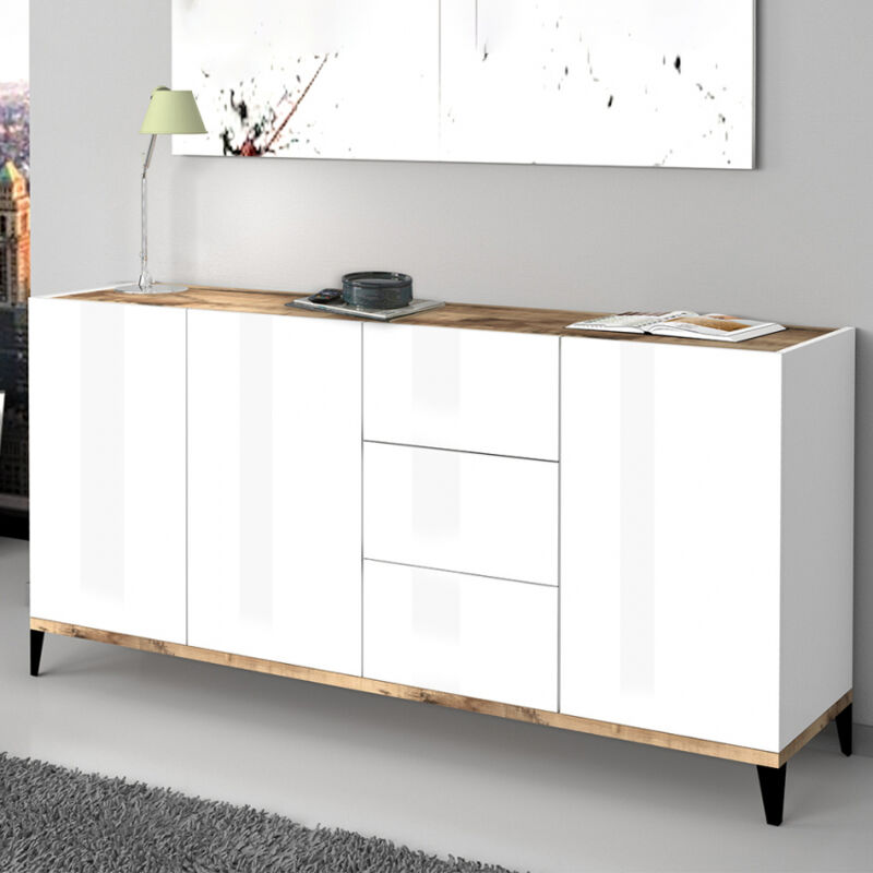 

Aparador aparador 160x40cm 3 puertas 3 cajones cocina recibidor Rebecca Wood