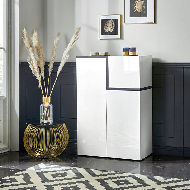 

Aparador aparador 3 puertas 80cm recibidor diseño moderno Zet Vaux Ardesia