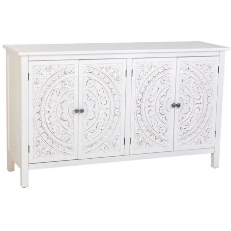 Aparador blanco 140x40x74h cm