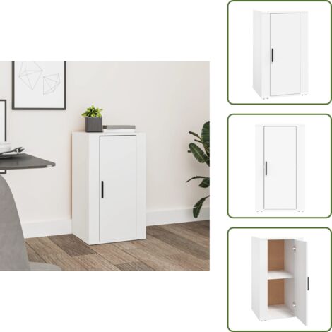 Aparador blanco - vidaXL Aparador de madera contrachapada blanco 40x33x70 cm - Muebles para dormitorio