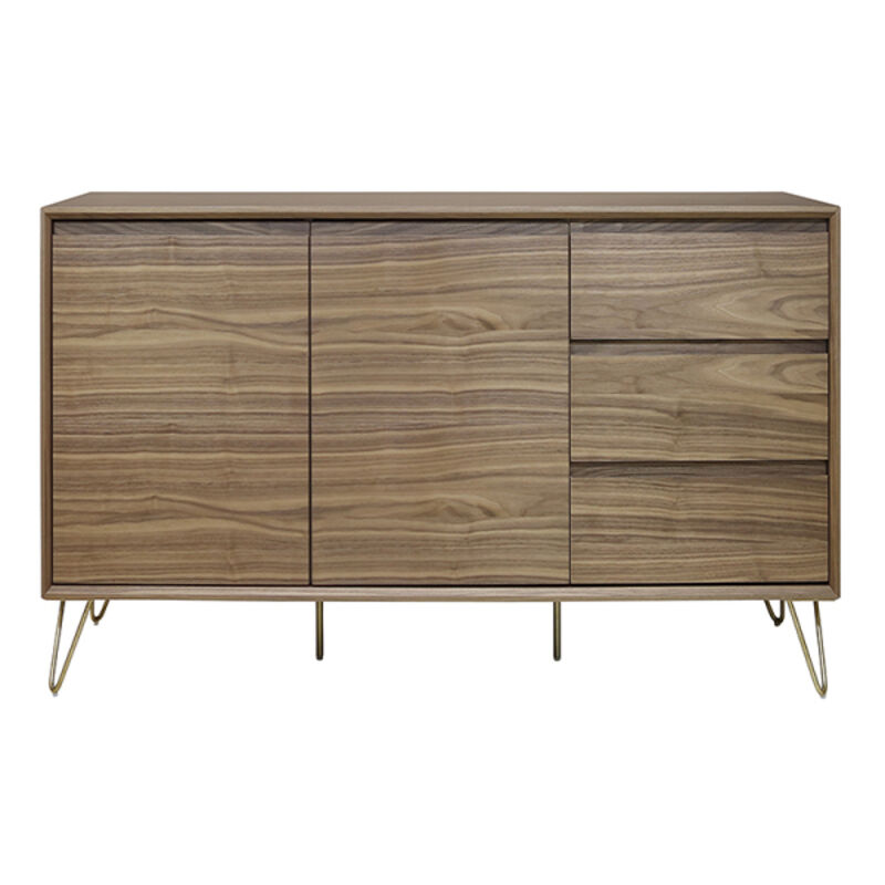 

Aparador Brass nogal (160 x 45 x 75 cm)