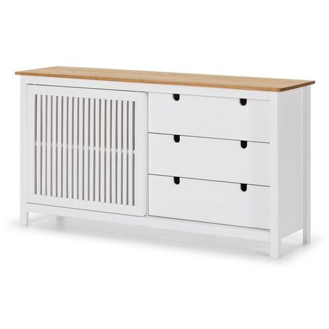 Aparador bruna madera blanco 150x80