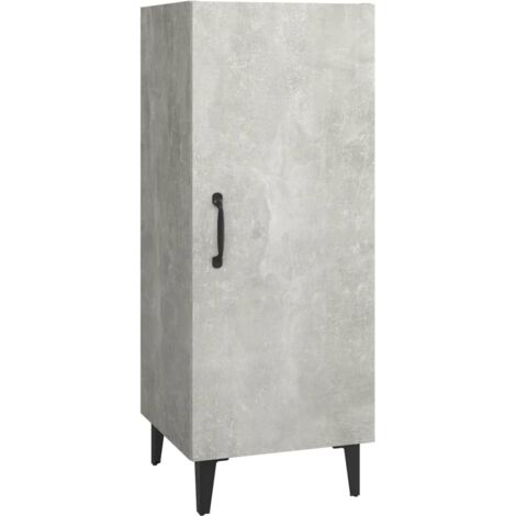 Aparador buffet cómoda armario mueble organizador cocina salón salón 34,5 x 34 x 90 cm madera contrachapada gris 020031894