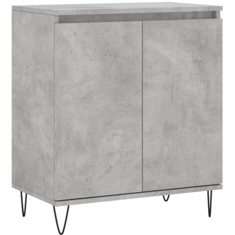 Aparador buffet cómoda armario mueble organizador cocina salón salón 60 x 35 x 70 cm madera contrachapada gris 020031977